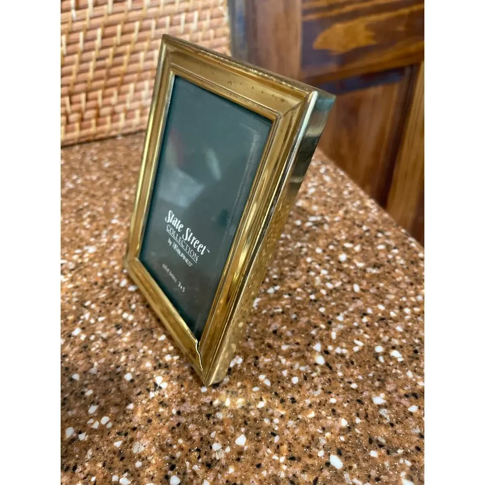 Vintage State Street collection, solid brass picture frame